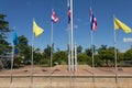 Moving of Thailand Flag