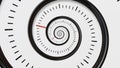 Moving time spiral. Spiral Clock Seamless Infinite Zoom Motion Background. Time Abstract. Infinity Clock