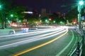 Moving traffic lights at Yokohama, Japan.
