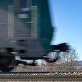 Moving train Royalty Free Stock Photo