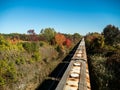 Moving Train On The Tracks Royalty Free Stock Photo