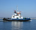 Moving tugboat Royalty Free Stock Photo