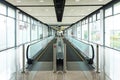 Moving walkway in public building Royalty Free Stock Photo