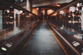 Moving walkway in shopping mall