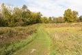 Mowed cross country runners course in Bowdoin Park Wappingers Falls New York Royalty Free Stock Photo