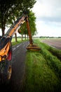 Mowing grass Royalty Free Stock Photo