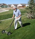 Mowing the Lawn Royalty Free Stock Photo