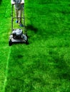 Mowing Lawn Grass Royalty Free Stock Photo