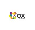 MOX Colors Company Logo Design Concept