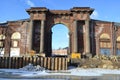 Water Gate of New Holland island at winter