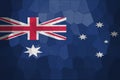 Mozaic background or texture with blending Australia flag Royalty Free Stock Photo