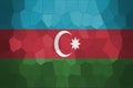 Mozaic background or texture with blending Azerbaijan flag Royalty Free Stock Photo
