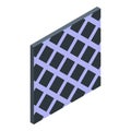 Mozaic tile icon, isometric style