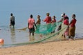 Mozambican fishermen, Mozambique, southern Africa Royalty Free Stock Photo