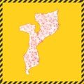 Mozambique closed - virus danger sign.