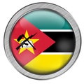 Mozambique Glass Web Button Royalty Free Stock Photo