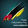 Mozambique Independence Day Patriotic Design.