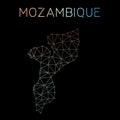 Mozambique network map.