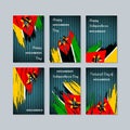 Mozambique Patriotic Cards for National Day.