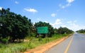 Mozambique sign post Royalty Free Stock Photo