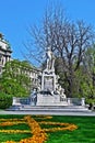 Mozart statue in Burggarten, Wien Royalty Free Stock Photo