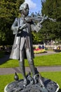 Mozart statue in Parade Gardens, Bath Royalty Free Stock Photo