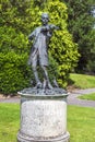 Mozart statue in Parade Gardens. in Bath, Somerset, England