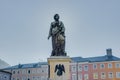 Mozart statue on Mozart Square Mozartplatz in Salzburg, Austria Royalty Free Stock Photo