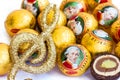 The Mozartkugel, a sweet confection is a culinary specialty of Salzburg Royalty Free Stock Photo