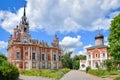 Courtyard of the Novo-Nikolsky Cathedral in Mozhaysk Royalty Free Stock Photo