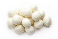 Mozzarella balls from above Royalty Free Stock Photo