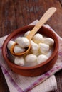 Mozzarella balls in brine