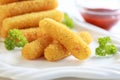 Mozzarella fried sticks Royalty Free Stock Photo