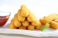 Mozzarella fried sticks Royalty Free Stock Photo