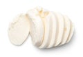 Mozzarella Isolated on White Background