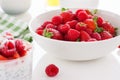 Mozzarella with tomatoes, italian herbs and salad leaves Royalty Free Stock Photo