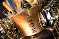 Moet & Chandon champagne tasting in event. Royalty Free Stock Photo