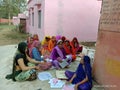 Mp Asha worker training in indian village Samoha sector in shivpuri Royalty Free Stock Photo