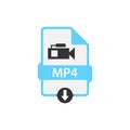 MP4 download video file vector Royalty Free Stock Photo