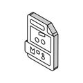 mp3 file format document isometric icon vector illustration Royalty Free Stock Photo