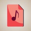 mp3 file. Vector illustration decorative design Royalty Free Stock Photo