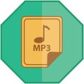 mp3 file. Vector illustration decorative design Royalty Free Stock Photo