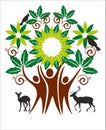 Mp Forest Department Logo By Miss Roxie Hermiston Dvm - Department Of Forests And Wildlife Royalty Free Stock Photo