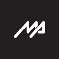MP letter logo design on black background.MP creative initials letter logo concept.MP letter design