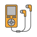 Mp3 player color icon