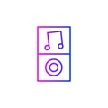 Mp3 player icon Royalty Free Stock Photo
