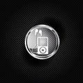 Mp3 player icon. Music player symbol