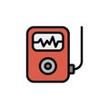 Mp3 player icon. Simple color with outline vector elements of rock n roll icons for ui and ux, website or mobile application Royalty Free Stock Photo