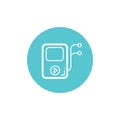 Mp3 player icon. Vector illustration decorative design Royalty Free Stock Photo
