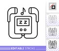 Mp3 Player music portable device line vector icon